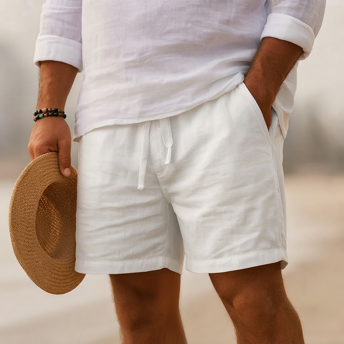 L.R Heritage Linen Capri Shorts